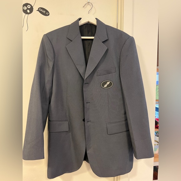Brand new We11done suit jacket-blue gray OS - Picture 4 of 5